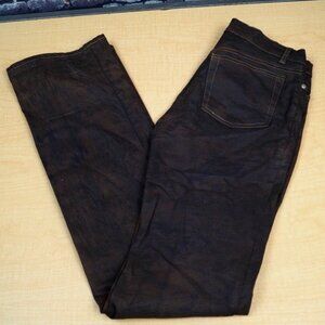Roberto Cavalli Italy Brown Stretch Cotton Mid Rise Womens Jeans Size M 28 x 35